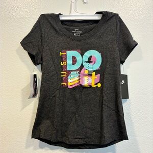 Nike Dark Gray Tee with Colorful Graphic